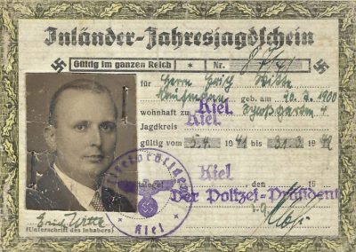 Abbildung eines Jagdscheins