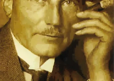 Aufnahme eines Herrn mit Zigarre, Stil der 1920er Jahre